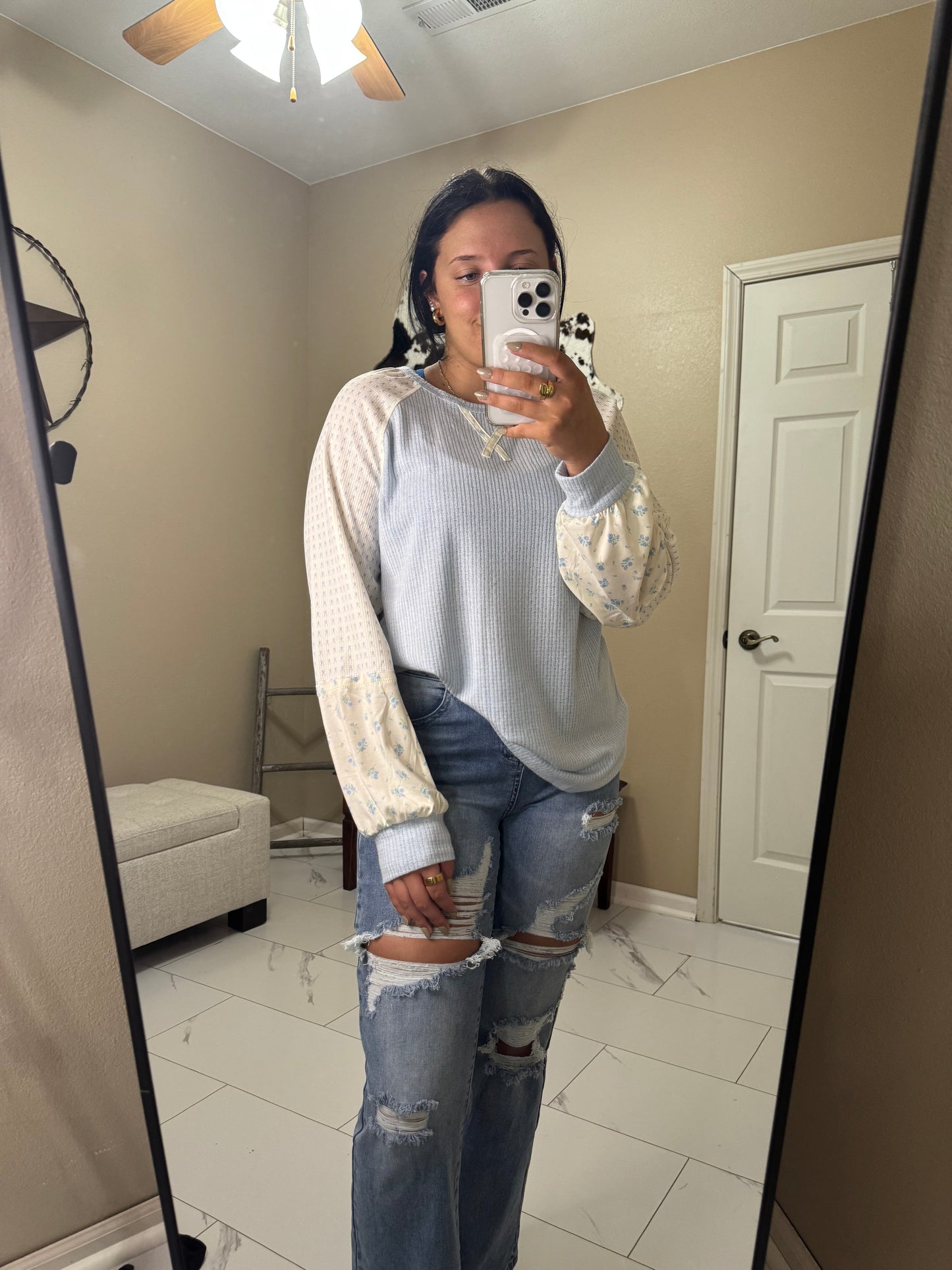 High Plains Floral Knit Sweater