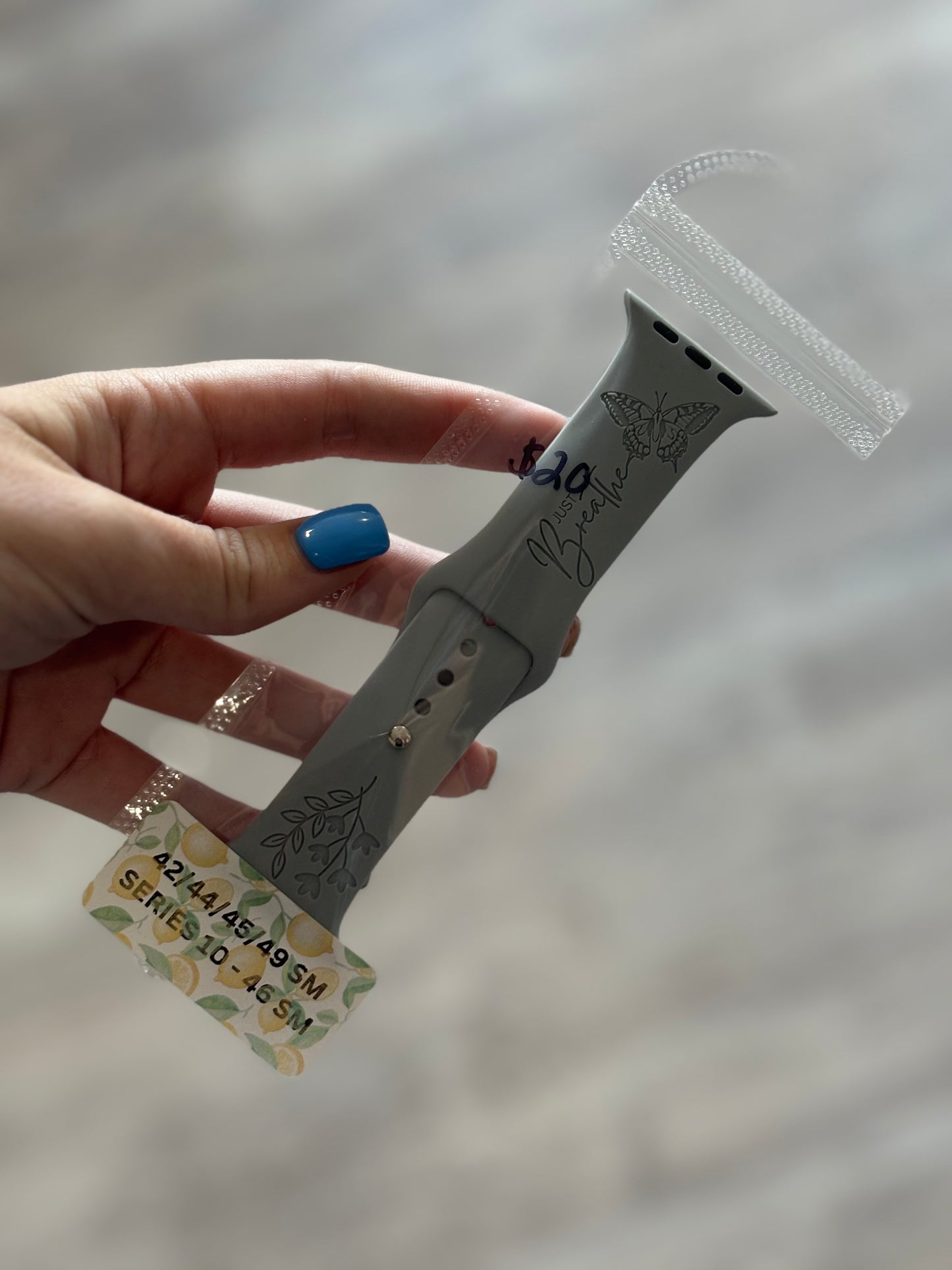 Butterfly Mental Health Band for Apple Watch 1-9, Ultra 2
