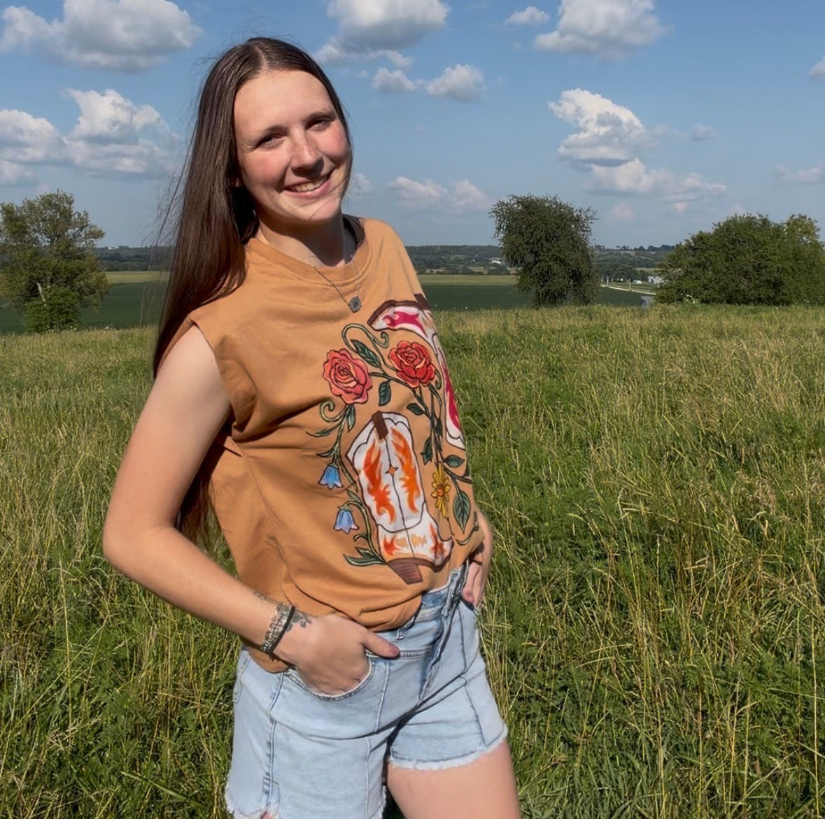 The Boots & Blooms Tank
