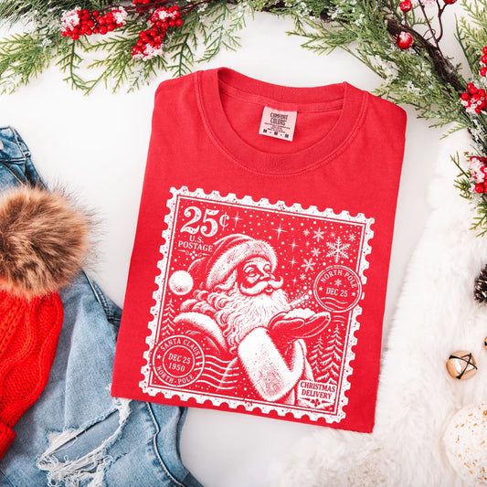 Santa Post Stamp - Made to Order