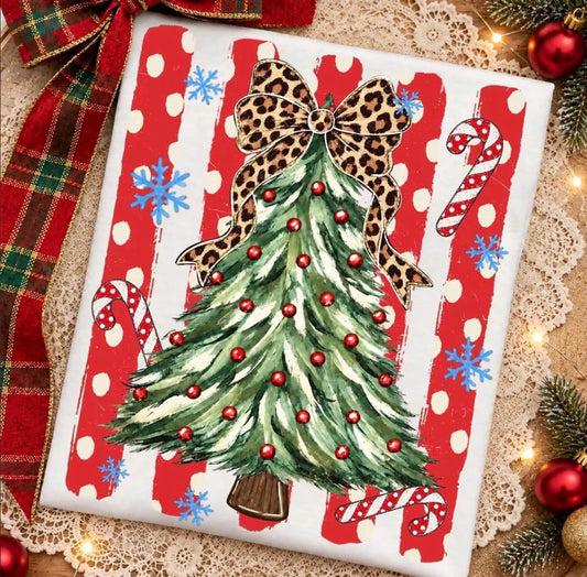White Crewneck Christmas Tree - Made to Order