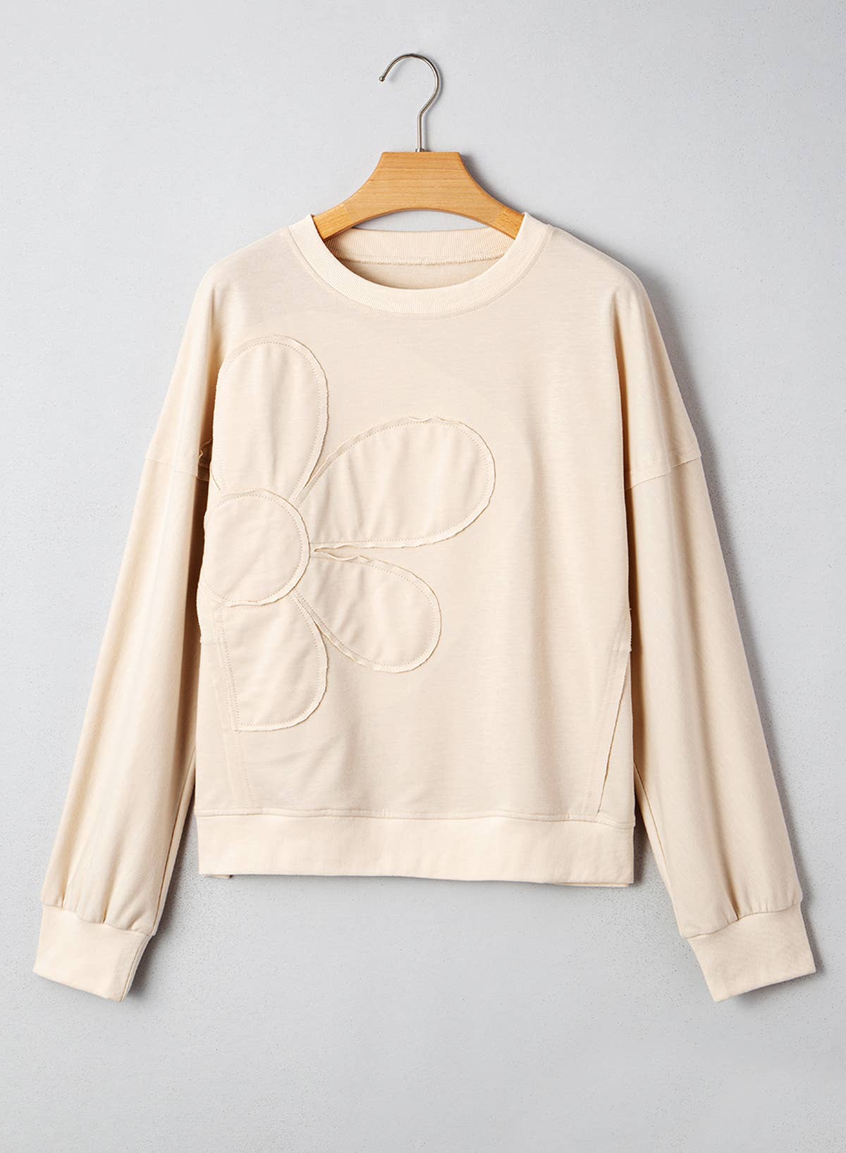 Flower Patch Drop Shoulder Casual Top